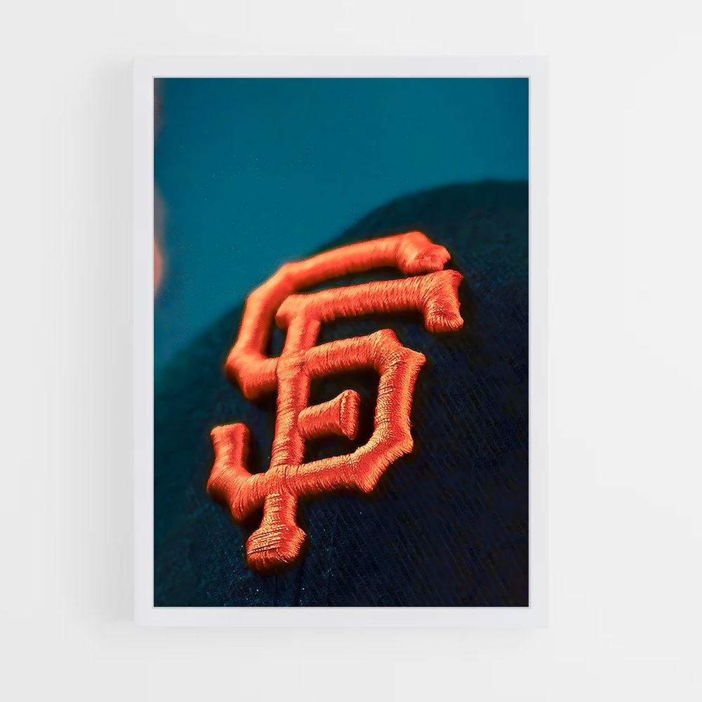 Poster Giants en Rouge – affiche Baseball (vue 3)
